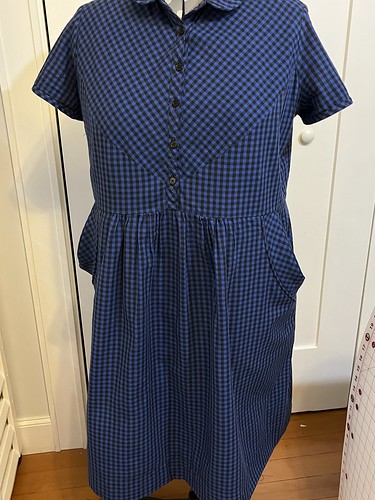 Churchf Long Sleeve Maxi Collar Shirt Dress Vintage Party School